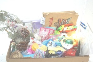 lot 57 image: Huge craft and seasonal lot, lots of ribbon