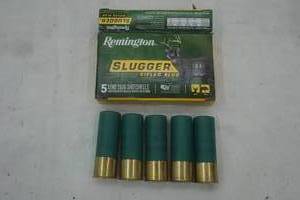 lot 102 image: 12 gauge slugs. 1oz shot. full box(5)