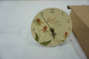 lot 124 image: Blessings Unlimited table Clock. NEW in BOX