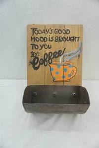 lot 151 image: home decor Coffee shelf pocket