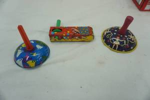 lot 160 image: vintageantique noisemaker toys. very good condition.