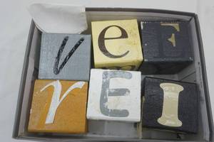 lot 165 image: Blocks that Say a lot variety of words they can spell