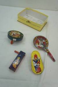 lot 168 image: vintageantique noisemaker toys
