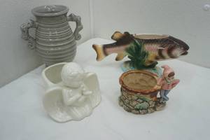 lot 203 image: vintage vases