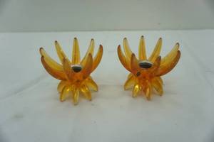 lot 226 image: Vintage Lucite candle holders. Made in West Germany