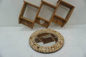 lot 236 image: Mirror and Shelf Lot