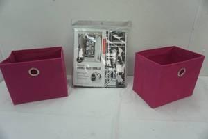 lot 246 image: storage containers and hanging closet storage