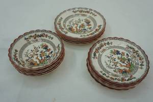 lot 248 image: vintage glassware Copeland Spode England. India Tree