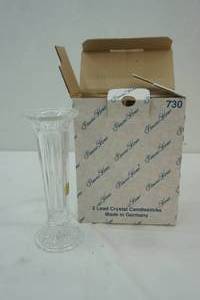 lot 267 image: Princess House lead crystal candlesticks