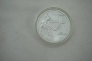 lot 311 image: 2 oz silver bullion coin. Anubis Egyptian God of Death