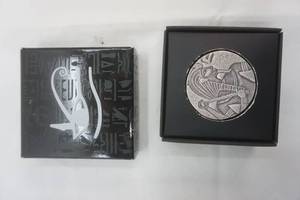 lot 314 image: 2016 5 troy oz silver coin. King Tut Coin. Republic of Chad. Egyptian Relic Serie ERS
