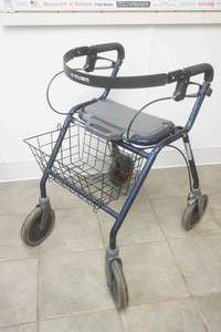 lot 331 image: walker with seat and basket