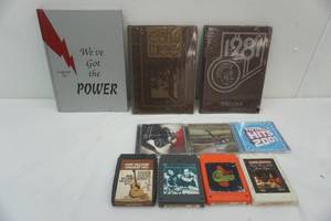 lot 342 image: Autographed Chevelle CD lot yearbooks, 8 tracks, and CDs.