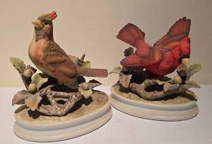 lot 97 image: Pair of Angela by Sadek Cardinal Figures