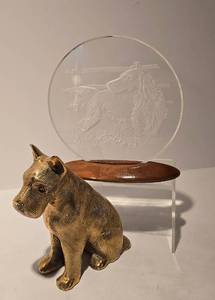 lot 110 image: Brass Schnauzer Sculpture & More