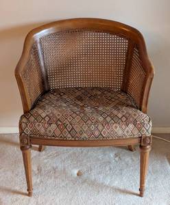 lot 41 image: Vintage Cane Back Armchair