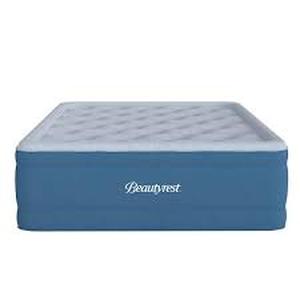 Beautyrest Comfort Plus Air Bed Mattress with Built-in Pump and Plush Cooling Topper, 17 Queen  Customer Returns Review all pictures