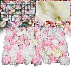 lot of 4 YIYIBYUS 6-pcs Artificial Silk Rose Flower Wall Panel Hedges Customer Return Review all pictures