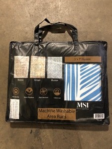 MSI 5 X 7 ILLUSION Washable Rug Customer Returns Review all pictures