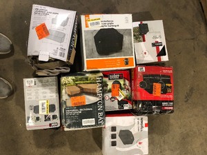 Mix lot of Various Patio Seat Covers and Grill Covers Customer returns Review all pictures
