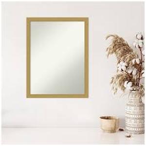 lot 9 image: Amanti Art Grace Brushed Gold Narrow 20 in. H x 26 in. W Framed Wall Mirror Customer return Review all pictures