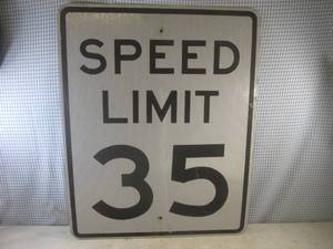lot 405 image: (BR1) Speed Limit 35 Retired Road S...