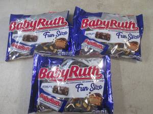 lot 470 image: (B-1) 3 Bags of Fun Size Baby Ruth ...