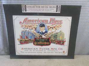lot 489 image: (FS) American Flyer Collector Metal...