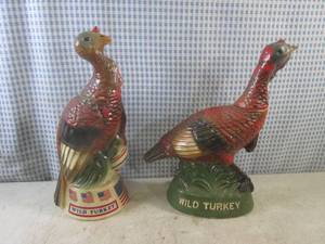 lot 347 image: (FS) 2 Vintage Wild Turkey Liquor D...