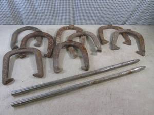 lot 321 image: (BSB) Assorted Horseshoes and 2 Sta...