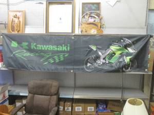 lot 331 image: (EC1) Kawasaki Racing Nylon Banner ...