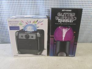 lot 41 image: (BS) 2 Bluetooth Speakers - Disco B...