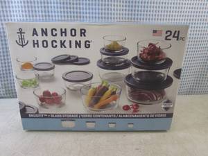 lot 68 image: (CS) Anchor Hocking 24pc Snugfit Gl...