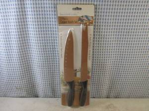 lot 85 image: (H-2) 2-Piece Copper Kitchen Knife ...