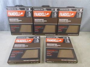 lot 87 image: (CS) 5 Packs of Assorted Grit Sandp...