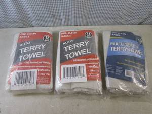 lot 94 image: (BS) 3 - 12-Packs Terry Towels...