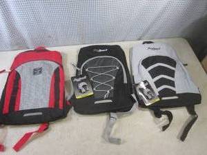 lot 142 image: (BS) 3 New Pro Sport Back Packs...
