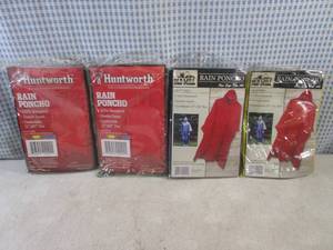 lot 165 image: (BSB) 4 Rain Ponchos ...