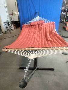 Algoma Rope Hammock, Stand, Pad and Pillow Combination