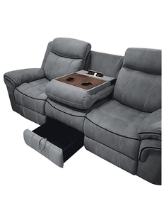 New ACME Zubaida Sofa with USB Port and Console-87L x 39D x 40H - Shade of Green