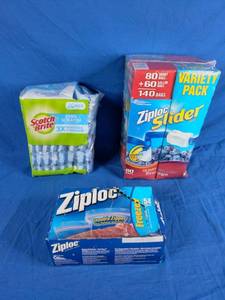 Ziploc and Scotch-Brite