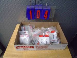 Flat of valve springs & retainers. As shown.