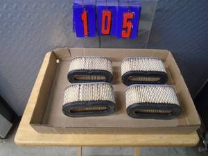 Flat of 4 air cleaners. As shown.