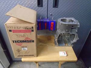 Tecumseh engine block # 35968A. As shown.