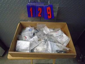 Flat of misc TecumsehBriggsMTD hardware. As shown.