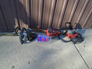 Qty of 3 chainsaws for parts or repair. As shown.