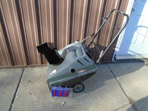 Craftsman gas snow thrower. Electric start feature. Tested & works. As shown.