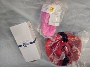 lot 47 image: Lot of 3 Items Popcorn Popper, Headlight, and Bacon Grease Holder  Brand New