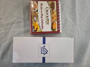 lot 48 image: Lot of 2 Items Crockpot Recipe Book & Butter Cutter  Brand New