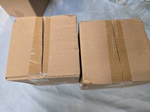 lot 71 image: Lot of 2 Glass Storage Jars  Brand New